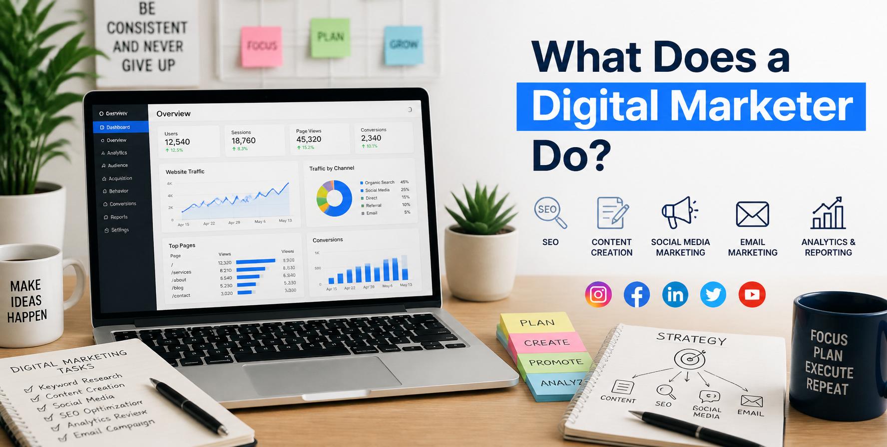 what does a digital marketer do