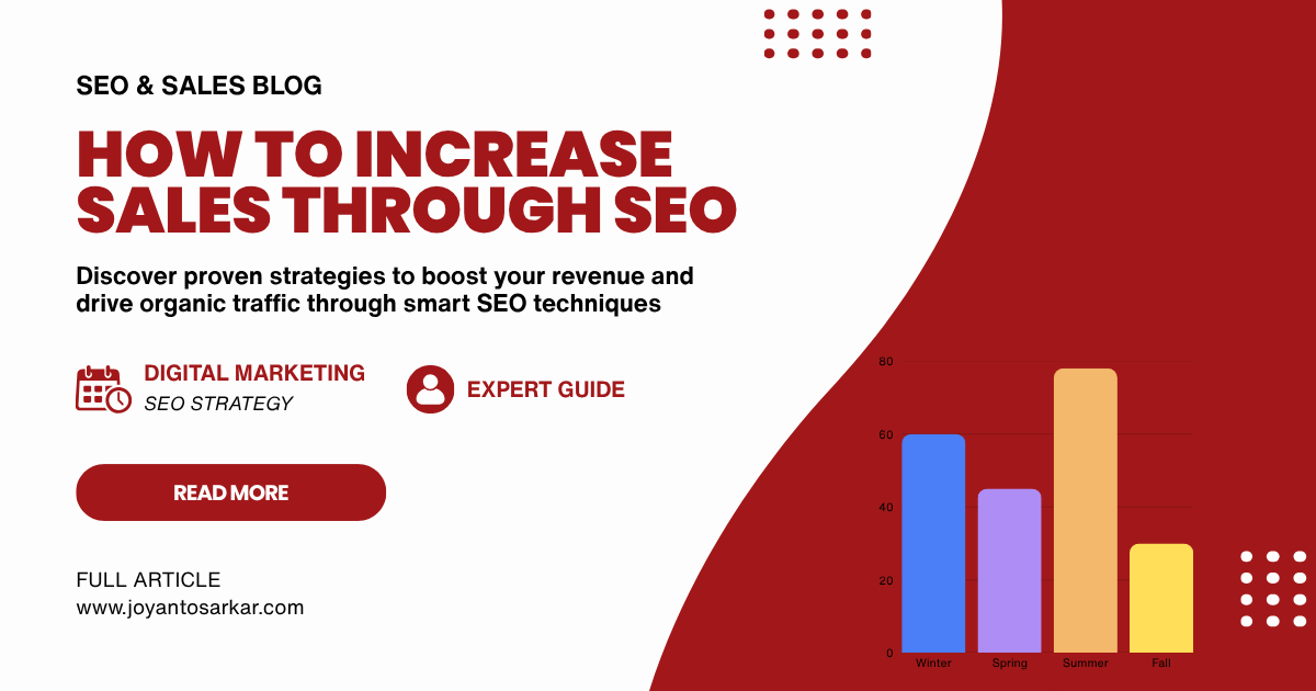 How to Increase Sales Through SEO